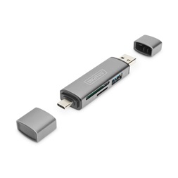 DIGITUS DA-70886 USB Type-A/Type-C 3.2 Gen1 1x MicroSD/SD kártyaolvasó