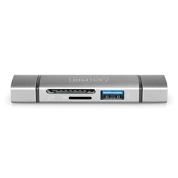 DIGITUS DA-70886 USB Type-A/Type-C 3.2 Gen1 1x MicroSD/SD kártyaolvasó