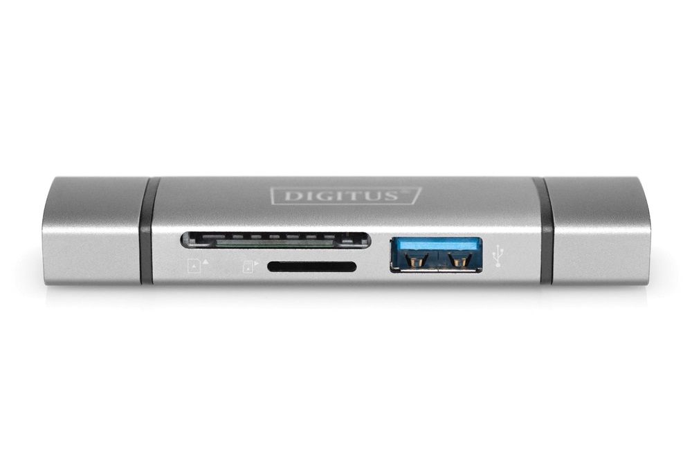DIGITUS DA-70886 USB Type-A/Type-C 3.2 Gen1 1x MicroSD/SD kártyaolvasó