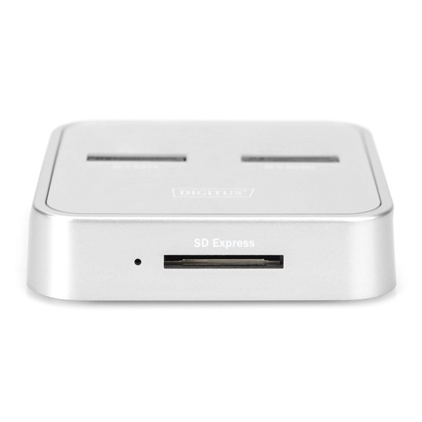 DIGITUS DA-71546 M.2 NVMe/ M.2 SATA SSD SD Express Card Reader olvasó USB3.1 type C dokkoló állomás