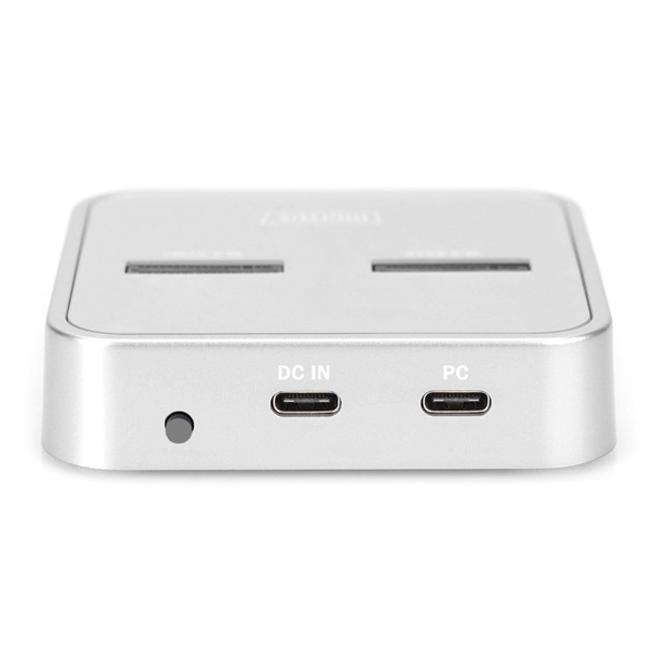 DIGITUS DA-71546 M.2 NVMe/ M.2 SATA SSD SD Express Card Reader olvasó USB3.1 type C dokkoló állomás