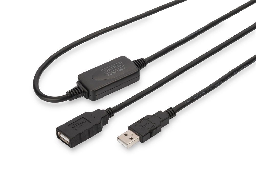 DIGITUS DA-73100-1 High-Speed aktív USB 2.0 hosszabbító kábel 10m