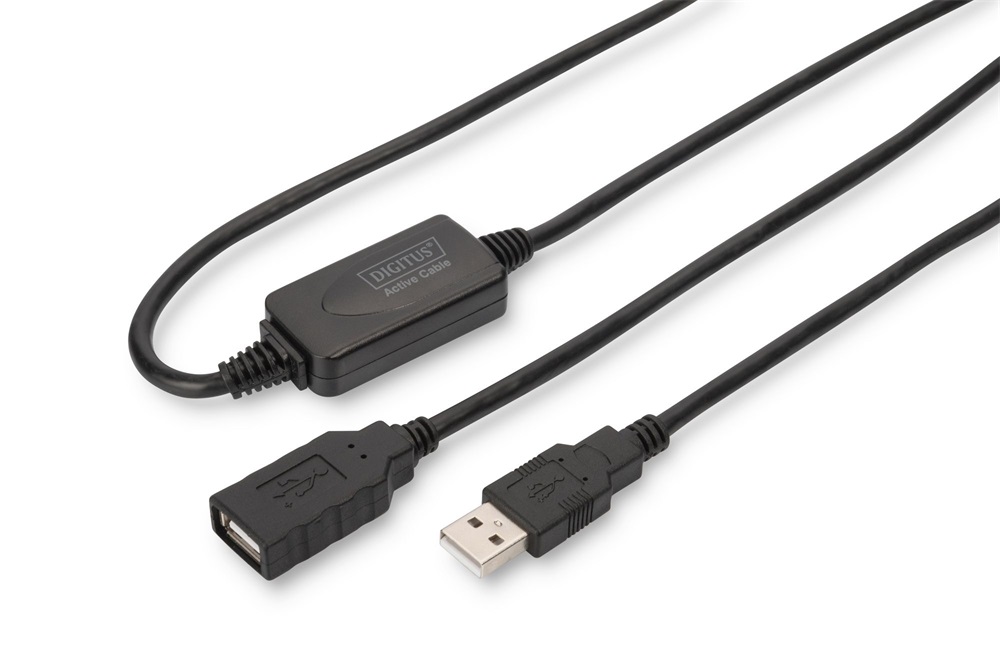 DIGITUS DA-73101 High-Speed aktív USB 2.0 Repeater hosszabbító kábel 15 m