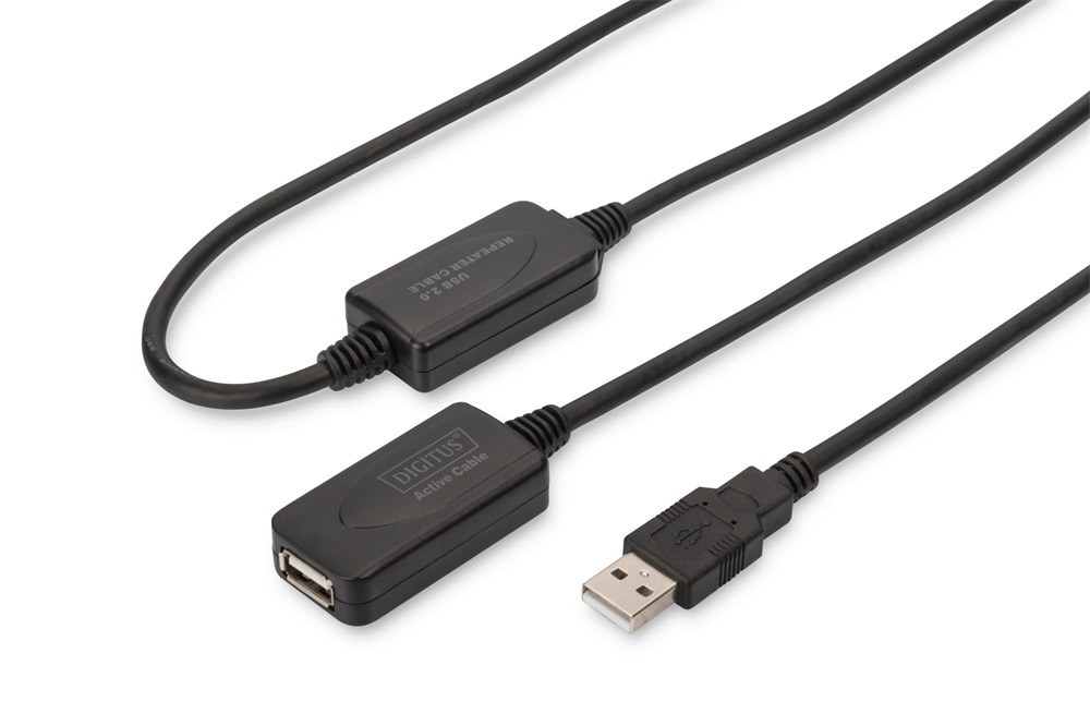 DIGITUS DA-73102 High-Speed aktív USB 2.0 Repeater hosszabbító kábel 20 m