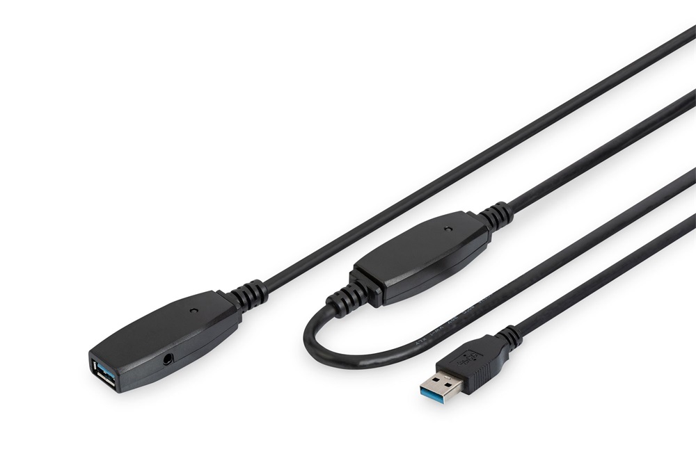 DIGITUS DA-73106 SuperSpeed aktív USB 3.0 hosszabbító kábel 15m