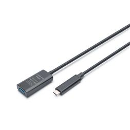 DIGITUS DA-73113 SuperSpeed Aktív USB-A 3.2 Gen2 USB type-C hosszabbító kábel 5m