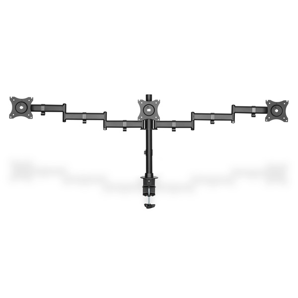 DIGITUS DA-90362 C-bilincses univerzális (VESA 75 / 100) 3-as fekete monitor tartó konzol
