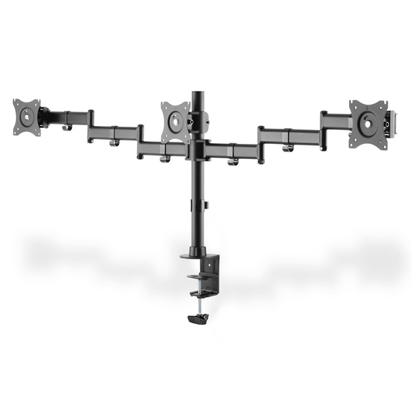 DIGITUS DA-90362 C-bilincses univerzális (VESA 75 / 100) 3-as fekete monitor tartó konzol