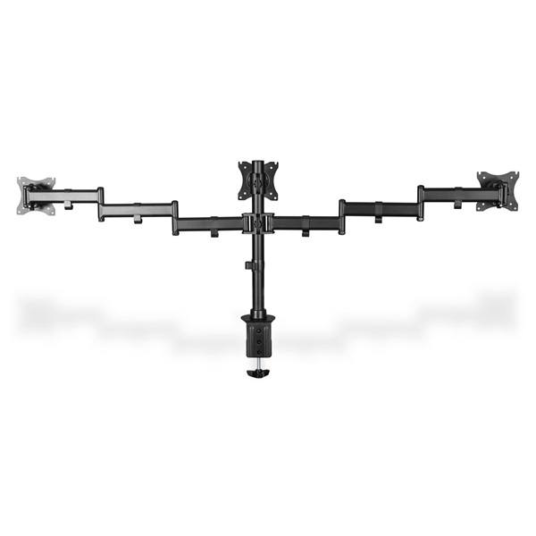 DIGITUS DA-90362 C-bilincses univerzális (VESA 75 / 100) 3-as fekete monitor tartó konzol