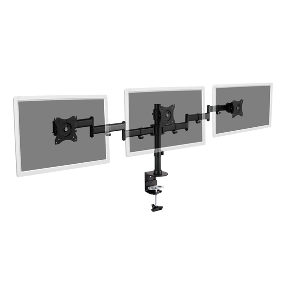 DIGITUS DA-90362 C-bilincses univerzális (VESA 75 / 100) 3-as fekete monitor tartó konzol