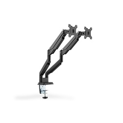 DIGITUS DA-90395 C-bilincses gázrugós univerzális (VESA 75 / 100) 2-es fekete monitor tartó konzol