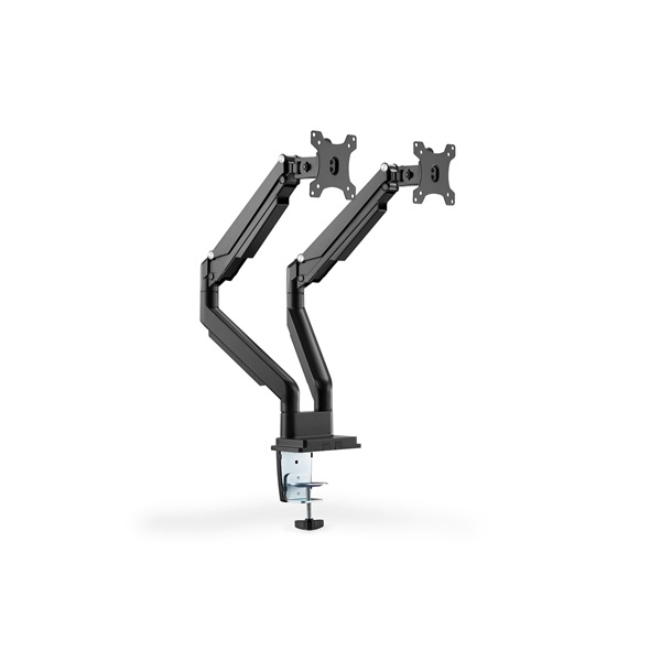DIGITUS DA-90395 C-bilincses gázrugós univerzális (VESA 75 / 100) 2-es fekete monitor tartó konzol