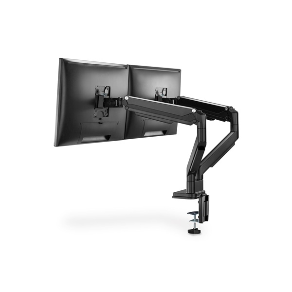DIGITUS DA-90395 C-bilincses gázrugós univerzális (VESA 75 / 100) 2-es fekete monitor tartó konzol