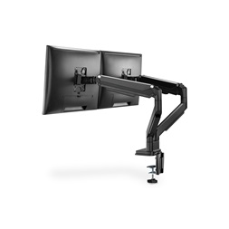 DIGITUS DA-90395 C-bilincses gázrugós univerzális (VESA 75 / 100) 2-es fekete monitor tartó konzol
