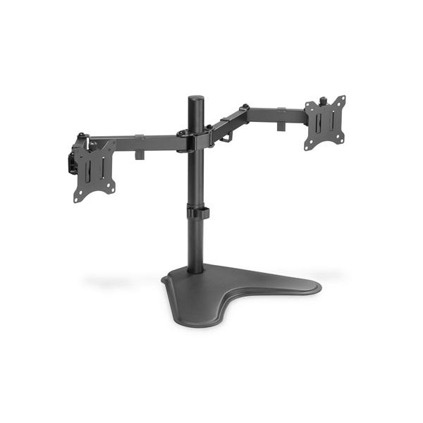 DIGITUS DA-90401 C-bilincses univerzális (VESA 75 / 100) 2-es fekete monitor tartó állvány