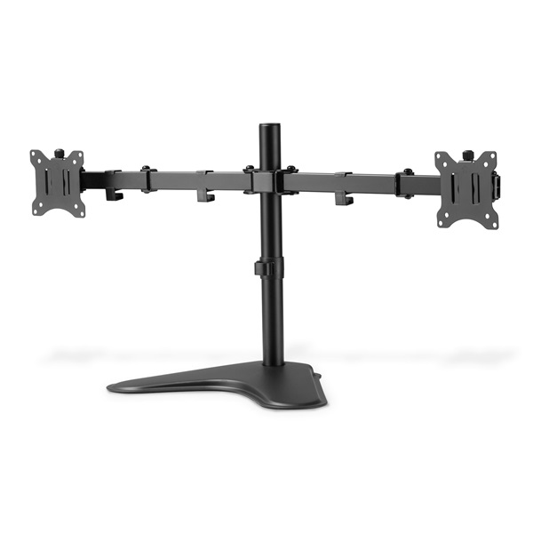 DIGITUS DA-90401 C-bilincses univerzális (VESA 75 / 100) 2-es fekete monitor tartó állvány