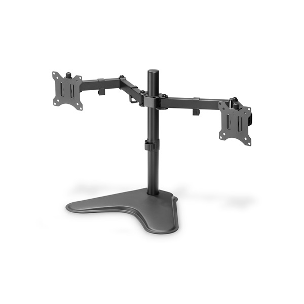 DIGITUS DA-90401 C-bilincses univerzális (VESA 75 / 100) 2-es fekete monitor tartó állvány