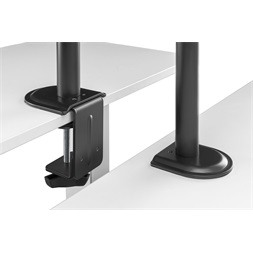 DIGITUS DA-90436 C-bilincses/gyűrűs univerzális (VESA 75 / 100) fekete monitor/notebook tartó konzol