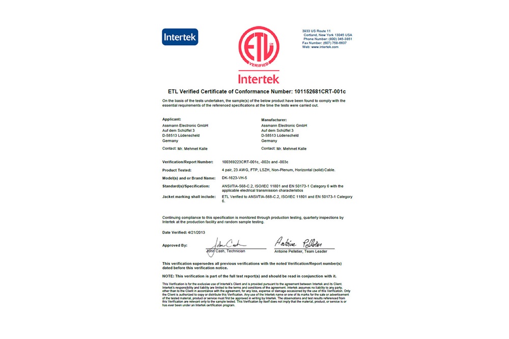 DIGITUS DK-1623-VH-1 Cat.6 F/UTP 250MHz Eca LSZH 100m lila fali kábel