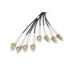 DIGITUS DK-24338U100BK-BBB 8 szálas 8x LC/UPC 50/125 multimodusú OM4 Dca kültéri/beltéri előszerelt optikai kábel 100m