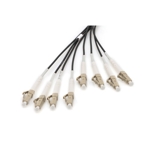 DIGITUS DK-24338UE50BK-BBB 8 szálas 8x LC/UPC 50/125 multimodusú OM4 Dca kültéri/beltéri előszerelt optikai kábel 50m