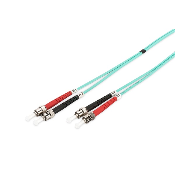 DIGITUS DK-2511-10/3 Duplex 2xST + 2xST multimodusú OM3 50/125 LSOH 10m optikai patch kábel