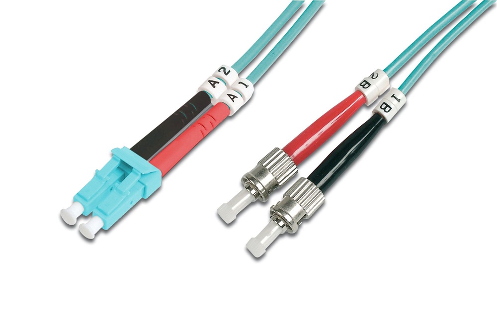 DIGITUS DK-2531-10/3 Duplex 2xLC + 2xST multimodusú OM3 50/125 LSOH 10m optikai patch kábel