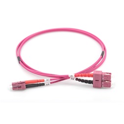 DIGITUS DK-2532-01-4 Duplex 2xSC + 2xLC multimodusú OM4 50/125 LSOH 1m optikai patch kábel