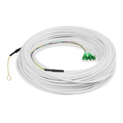 DIGITUS DK-3904LCA-50 4 szálas 4x LC/APC 9/125 monomódusú OS2 Dca beltéri előszerelt FTTH Drop kábel 50m