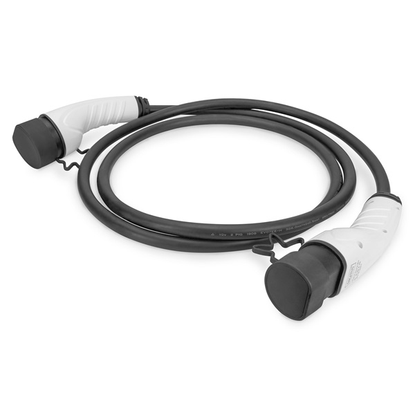 DIGITUS DK-3P32-075 Háromfázisú type 2 400V 32A Elektromos autó töltőkábel 7,5m