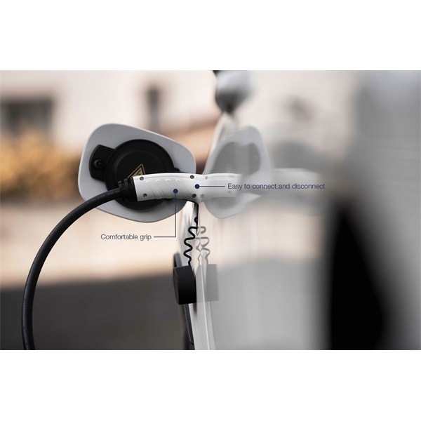 DIGITUS DK-3P32-S-075 Háromfázisú type 2 400V 32A Elektromos autó spirál töltőkábel 7,5m