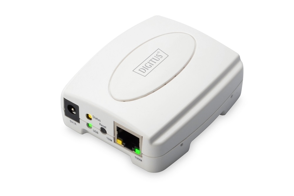 DIGITUS DN-13003-2 1x RJ45 Fast Ethernet USB 2.0 nyomtatószerver