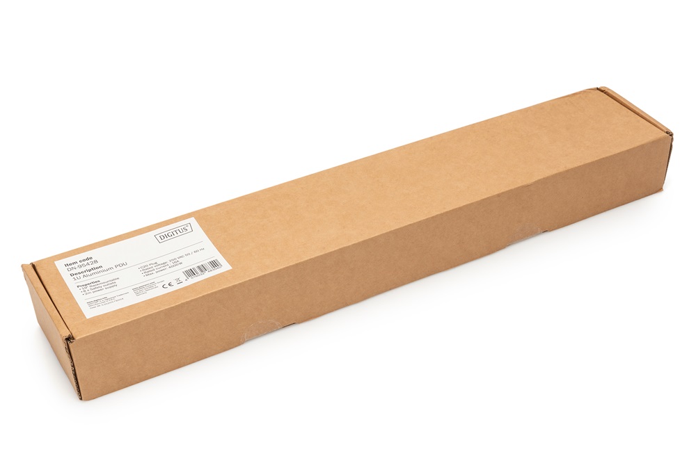 DIGITUS DN-95428 1U rack alu 8 schuko dugaljas C20-as tápcsatlakozós hálózati elosztó