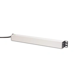 DIGITUS DN-95436 19" 1U PDU 250V 16A 8xCEE7/3 aljzat CEE7/7 csatlakozó kapcsolóval túlterhelés védelemmel 2M elosztósor