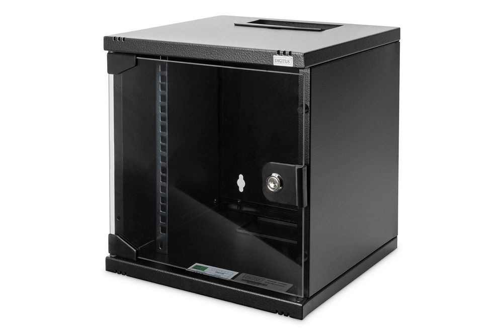 DIGITUS DN-10-SET-1-B 10" Komplett hálózati fekete rack szekrény készlet