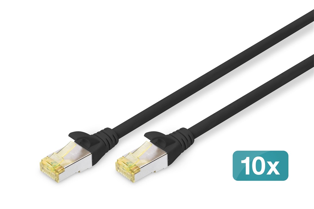 DIGITUS DN-10-SET-2-B 10" Komplett hálózati fekete rack szekrény készlet