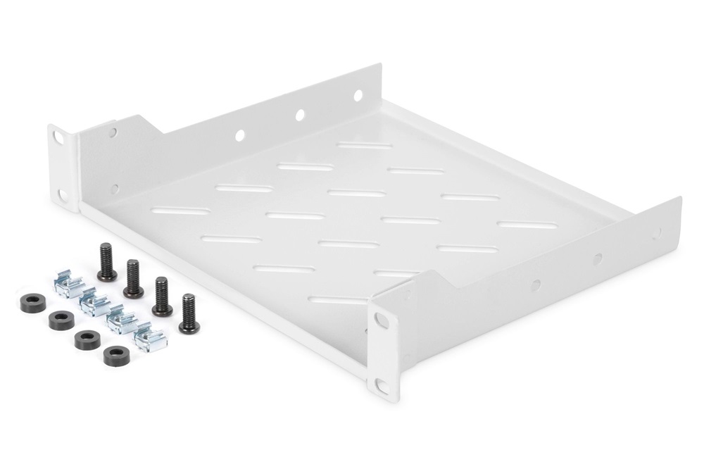 DIGITUS DN-10-TRAY-2 10" 1U 200mm mély szürke fix polc