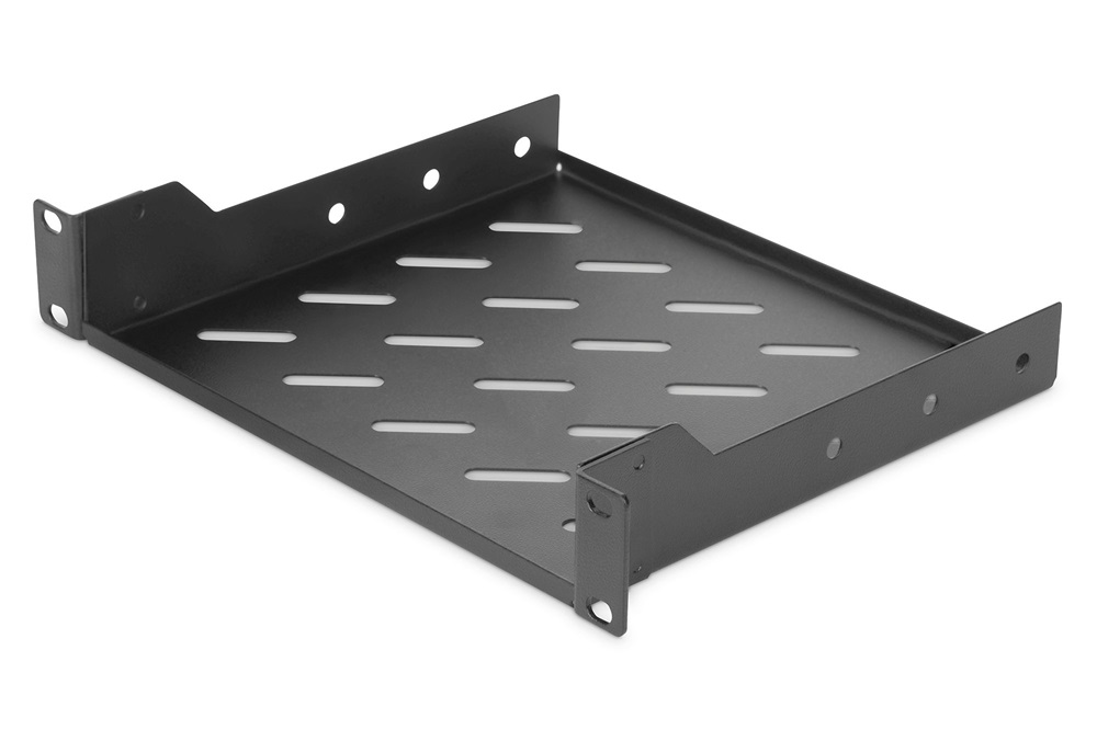 DIGITUS DN-10-TRAY-2-B 10" 1U 200mm mély fekete fix polc