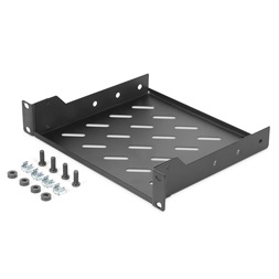 DIGITUS DN-10-TRAY-2-B 10" 1U 200mm mély fekete fix polc