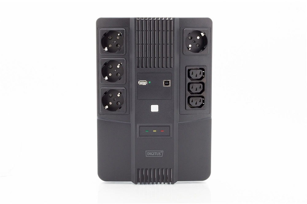 DIGITUS DN-170110 All-in-One 600VA 360W 4xCEE 7/7 3xC13 aljzat szünetmentes tápegység