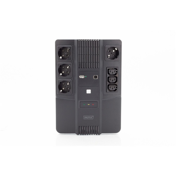 DIGITUS DN-170111 All-in-One 800VA 480W 4xCEE 7/7 3xC13 aljzat szünetmentes tápegység