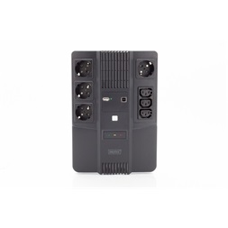 DIGITUS DN-170111 All-in-One 800VA 480W 4xCEE 7/7 3xC13 aljzat szünetmentes tápegység