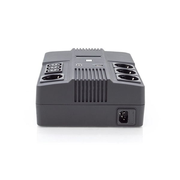 DIGITUS DN-170111 All-in-One 800VA 480W 4xCEE 7/7 3xC13 aljzat szünetmentes tápegység