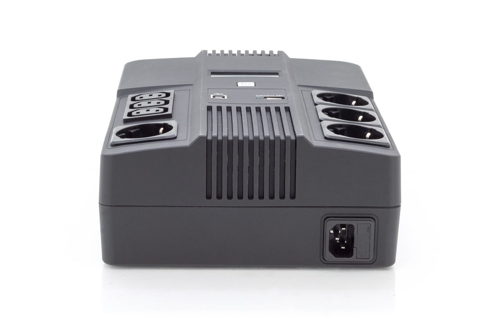 DIGITUS DN-170111 All-in-One 800VA 480W 4xCEE 7/7 3xC13 aljzat szünetmentes tápegység