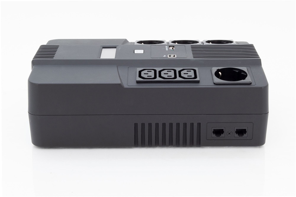 DIGITUS DN-170111 All-in-One 800VA 480W 4xCEE 7/7 3xC13 aljzat szünetmentes tápegység