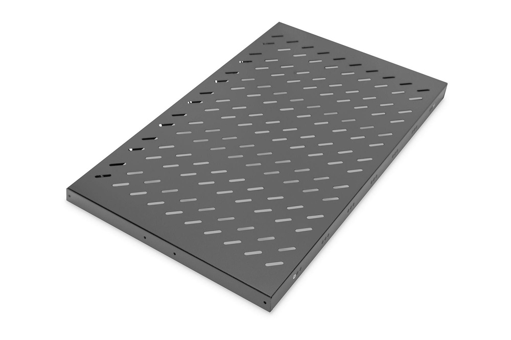 DIGITUS DN-19 TRAY1-1000-ECB 19" 1U 770mm mély 50kg fekete fix polc