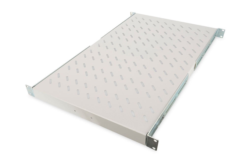 DIGITUS DN-19 TRAY-1-1000 19" 1U 720mm mély 65kg szürke fix polc