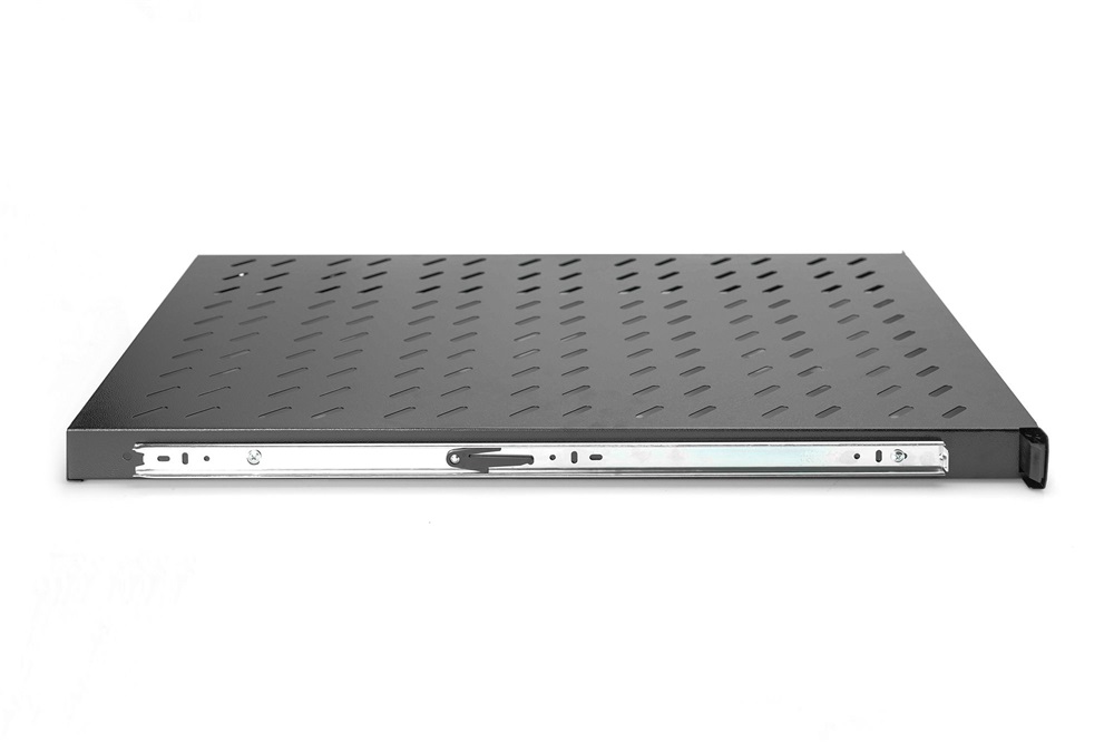 DIGITUS DN-19 TRAY-2-1000SW 19" 1U 720mm mély 100kg fekete fix polc