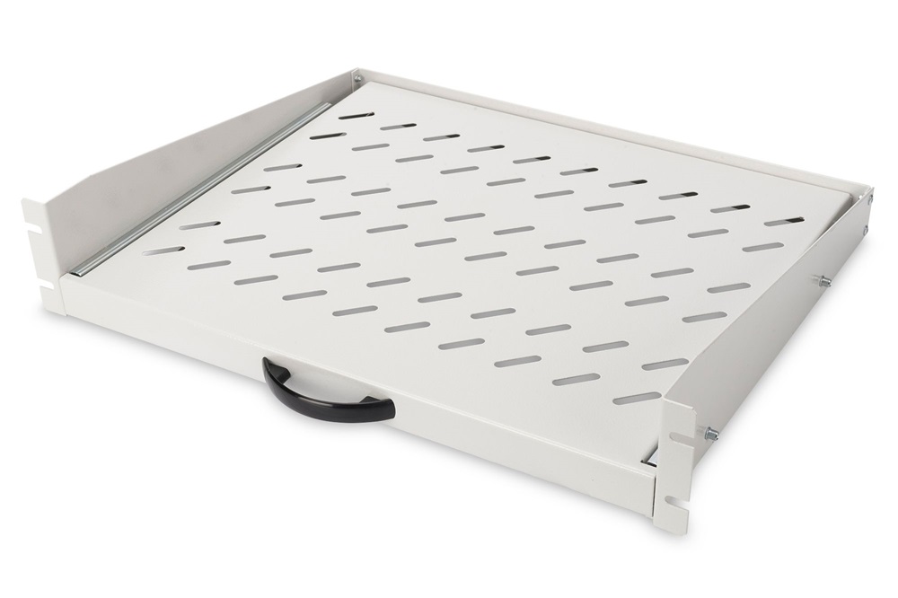 DIGITUS DN-19-TRAY-2-450 19" 2U 352mm 30kg szürke kihúzható polc