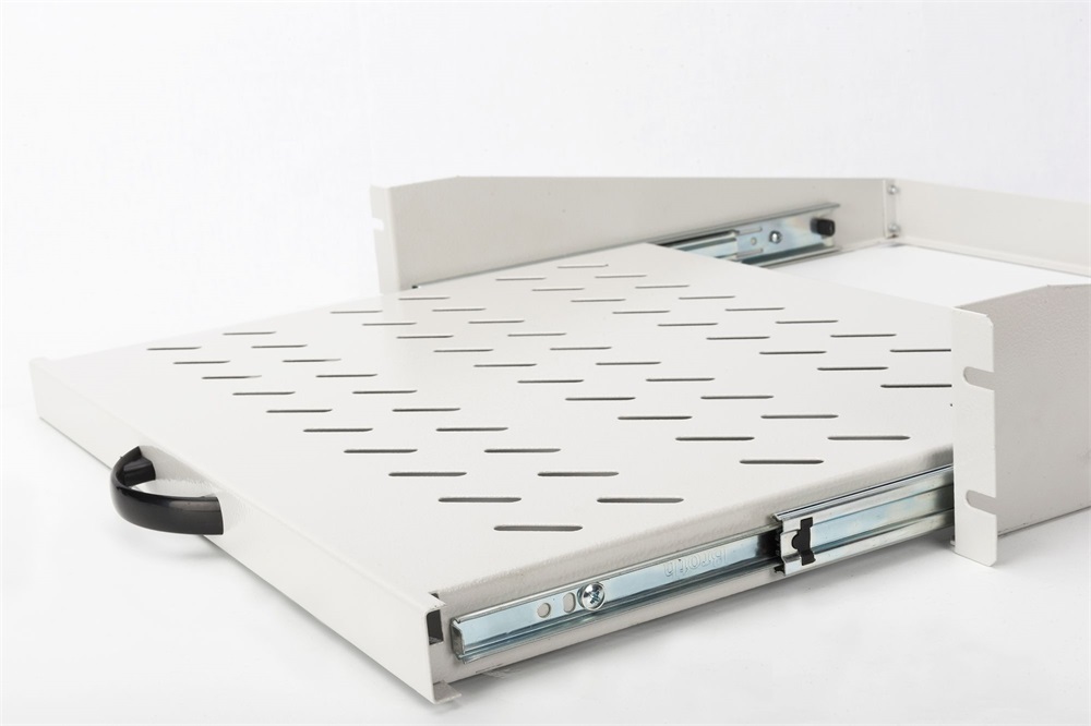 DIGITUS DN-19-TRAY-2-450 19" 2U 352mm 30kg szürke kihúzható polc